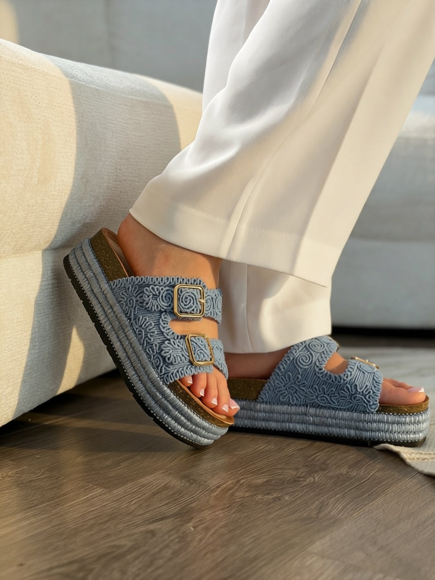 Sandales « SANTORIA » BLEU