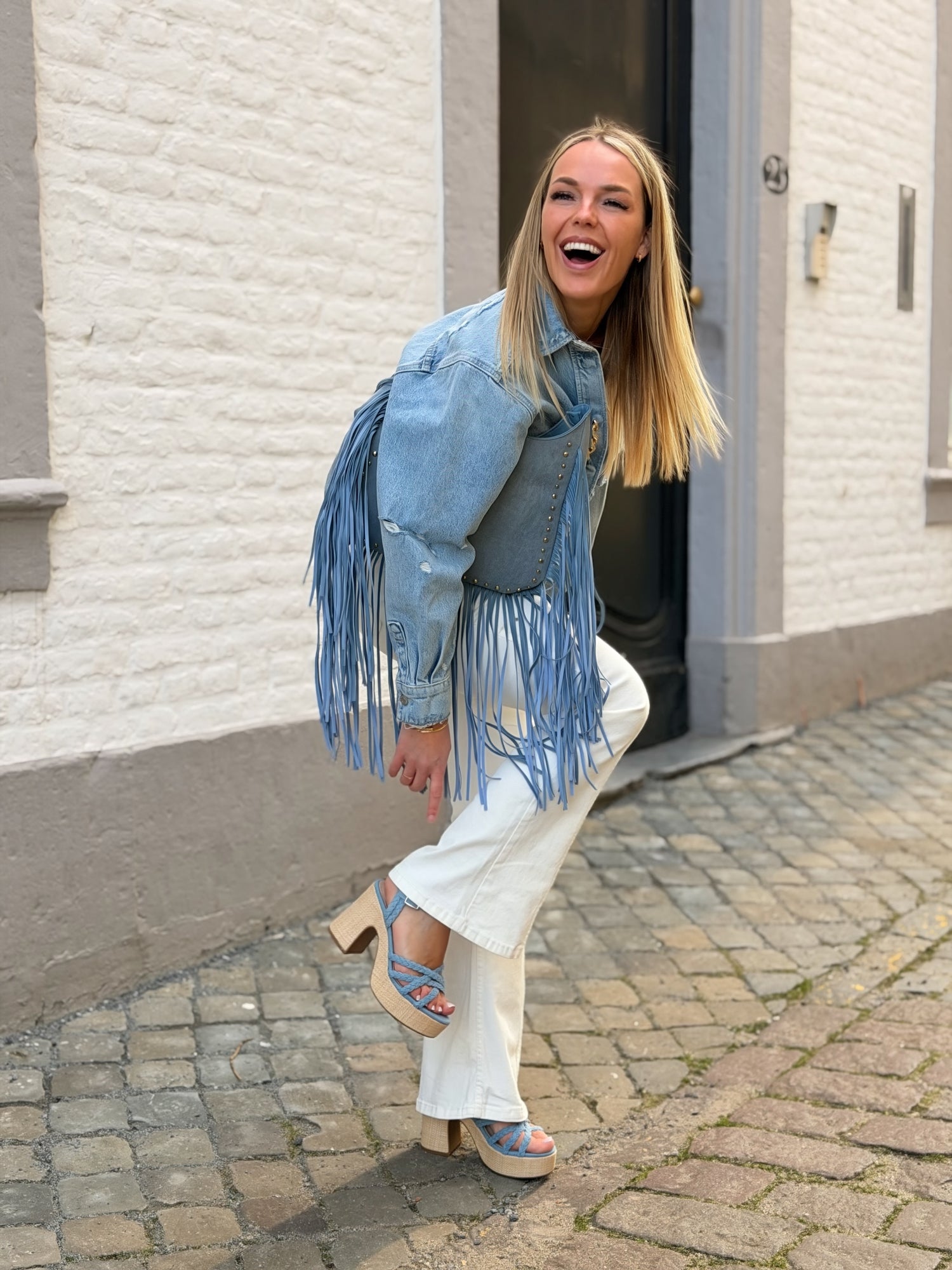 Talons « NORA » BLEU