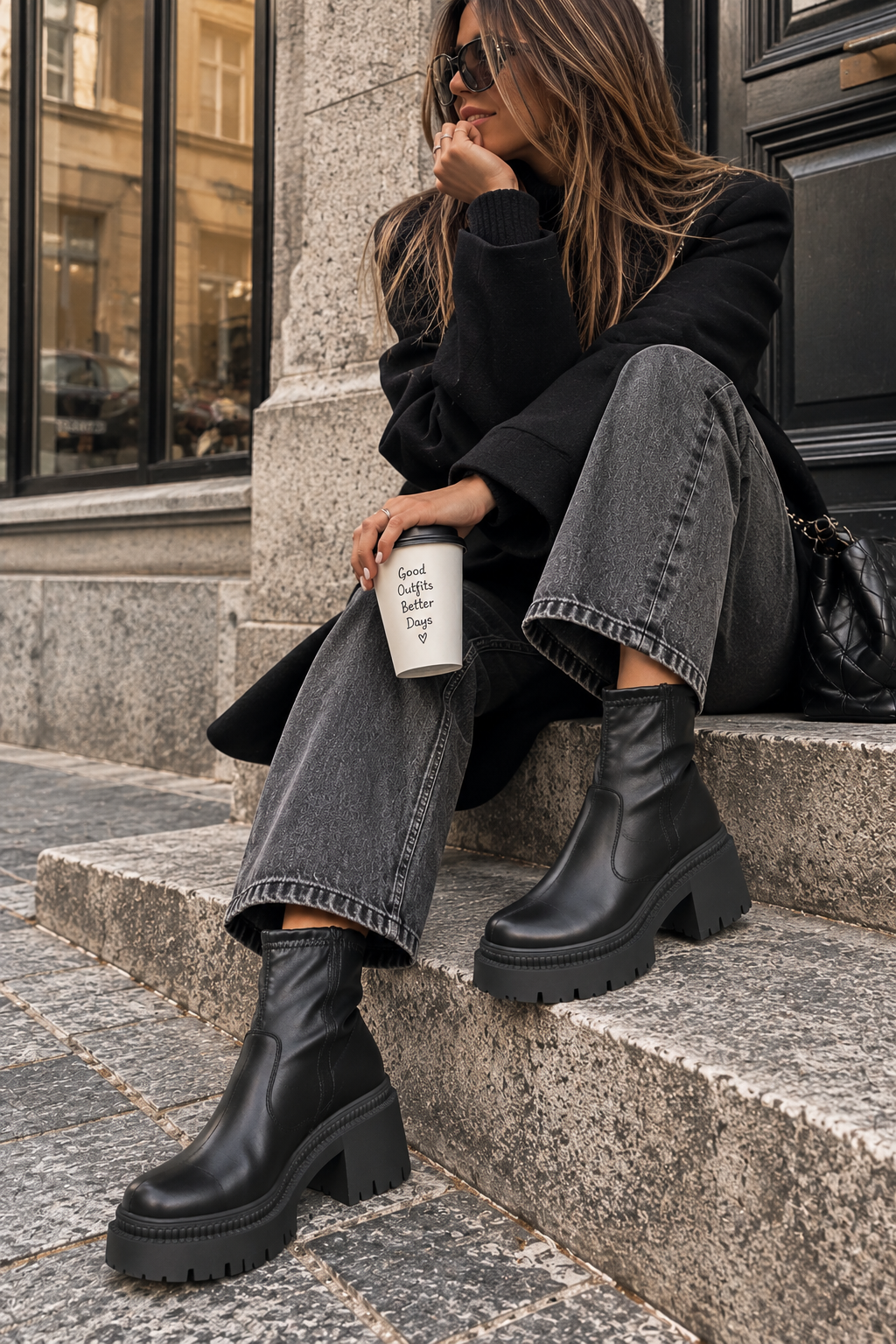 Bottines « ELAYA » NOIR