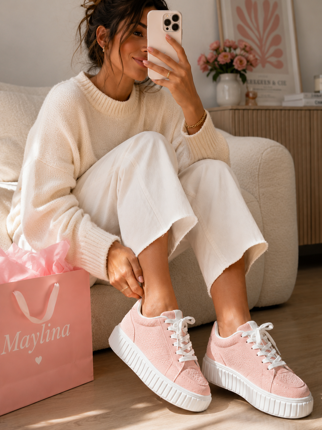 Sneakers « ESTELLA » ROSE