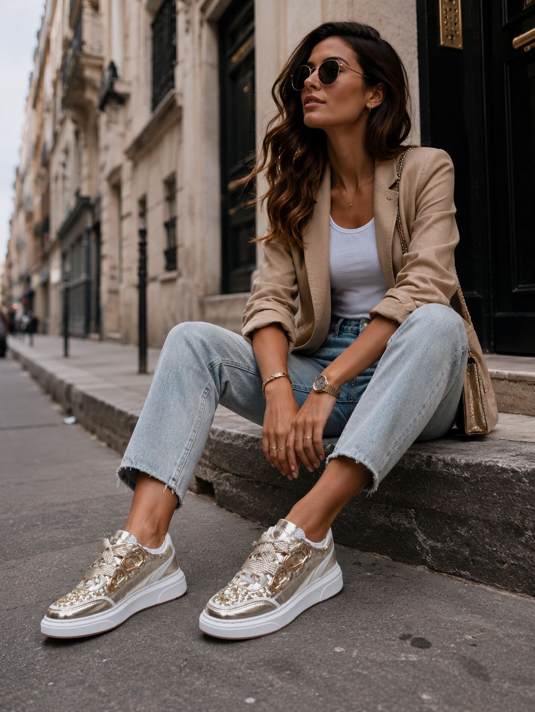 Sneakers « LALIE » GOLD