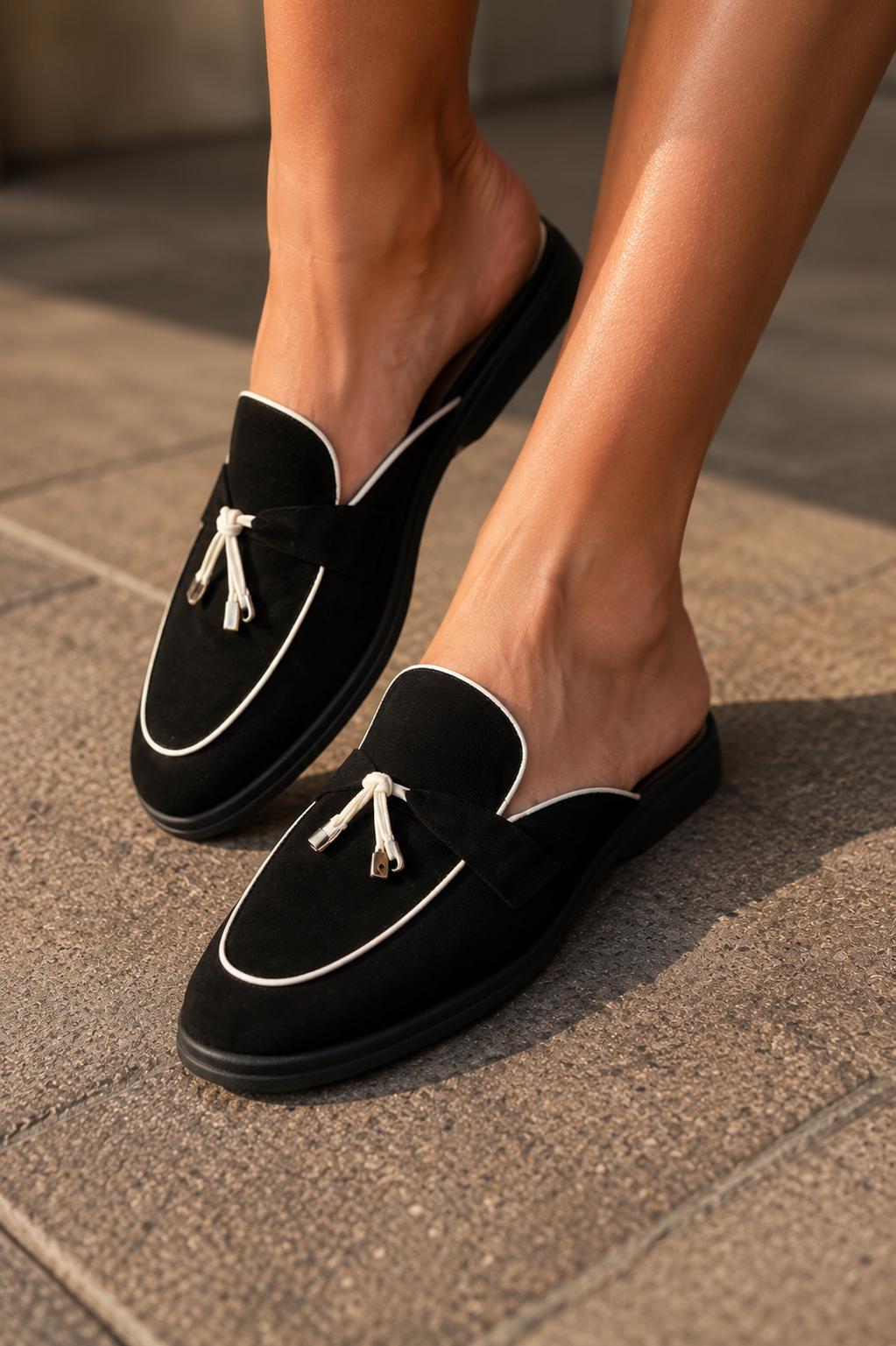 Mules « CAPRI » NOIR